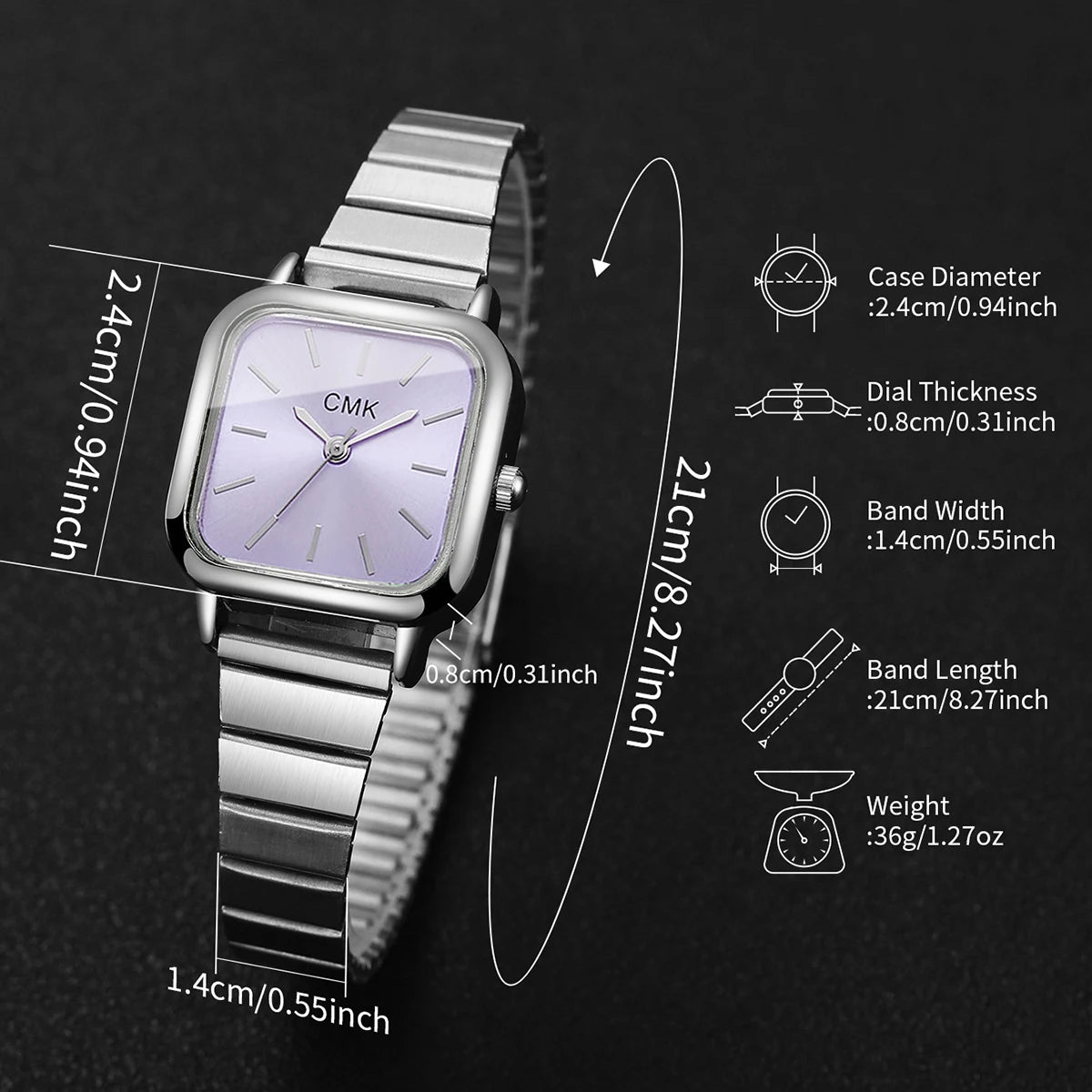 Luxury Square Women’s Watch