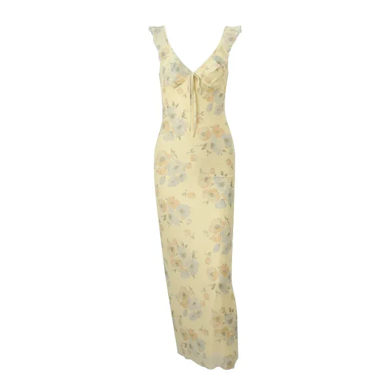 BloomVibe™ Retro Maxi Dress