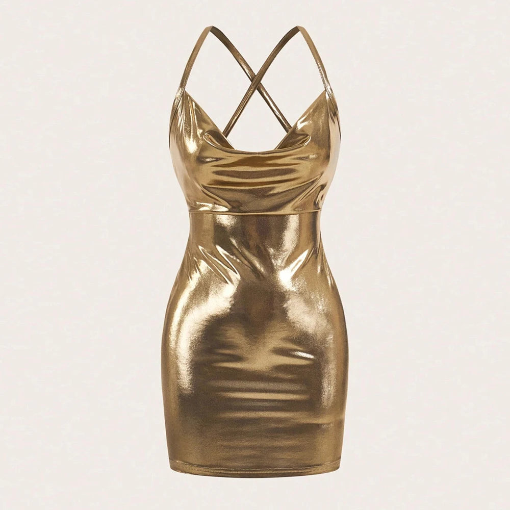 Mia Muse Women’s Sleeveless Square Neck Mini Dress – Summer Party